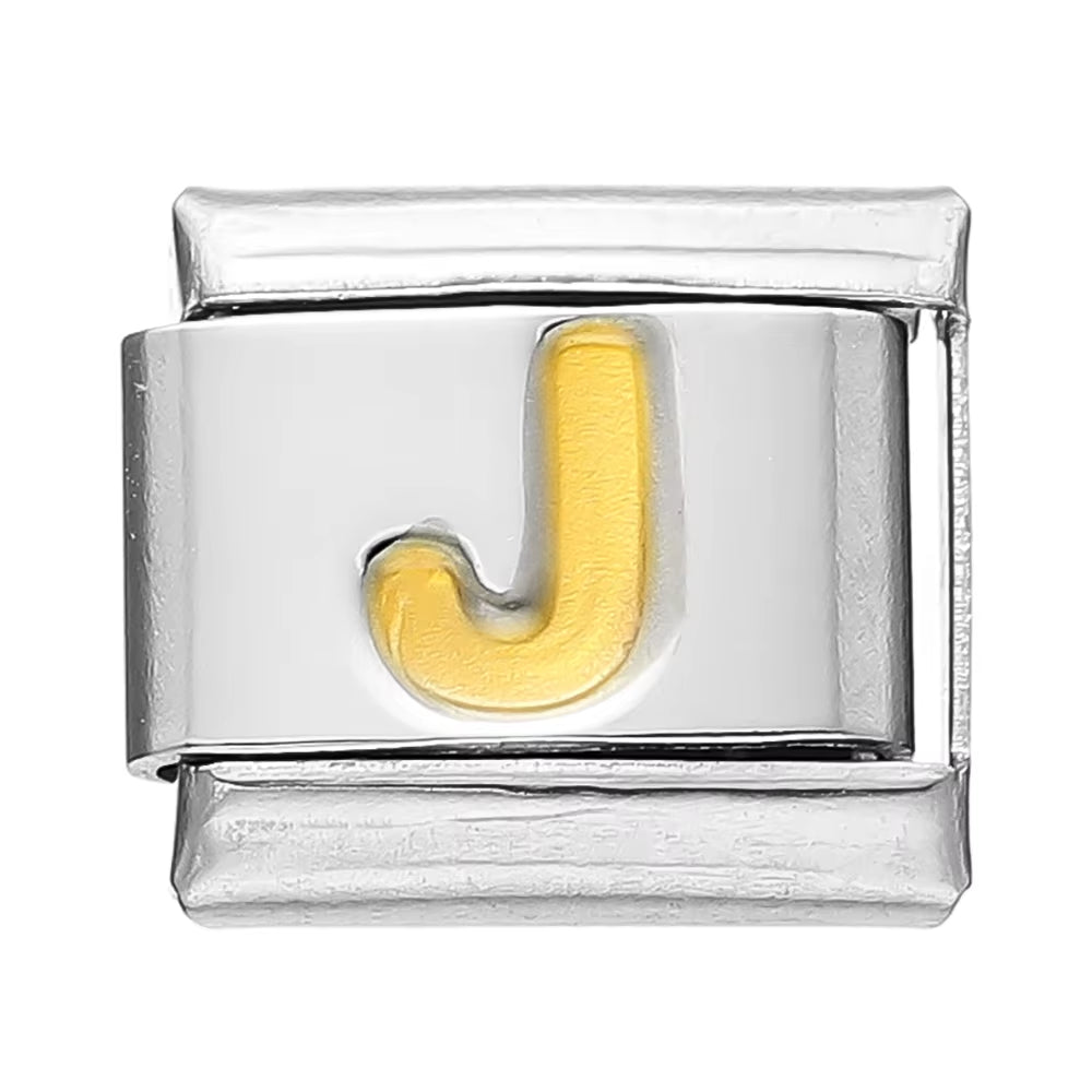 Create Stunning DIY Bracelets with Our 9mm Stainless Steel Module Charm Italian Links - A-Z 26 Letters for Personalized Jewelry Making