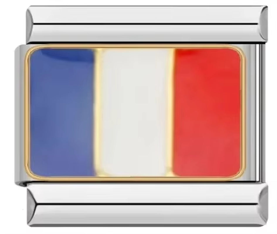 2025 Original Fashion World National Flag Italian Charm Fit 9Mm Bracelet Stainless Steel Jewelry Making