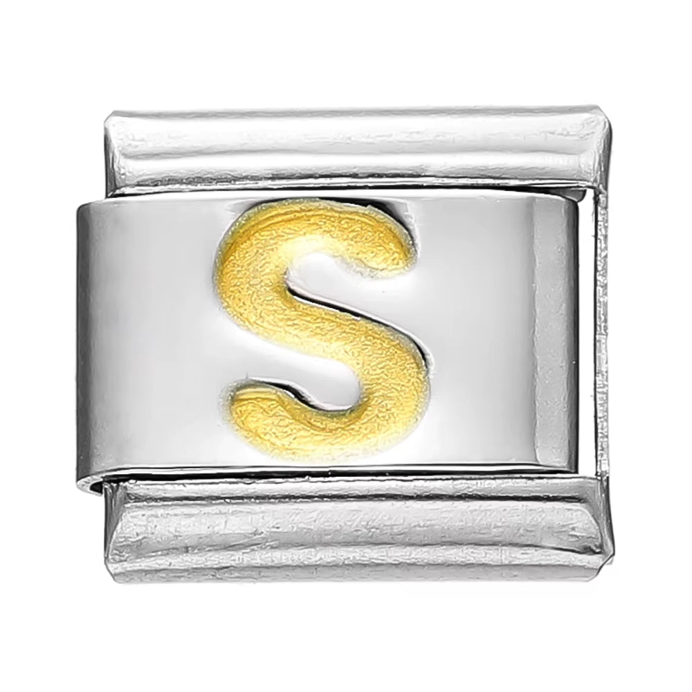 Create Stunning DIY Bracelets with Our 9mm Stainless Steel Module Charm Italian Links - A-Z 26 Letters for Personalized Jewelry Making