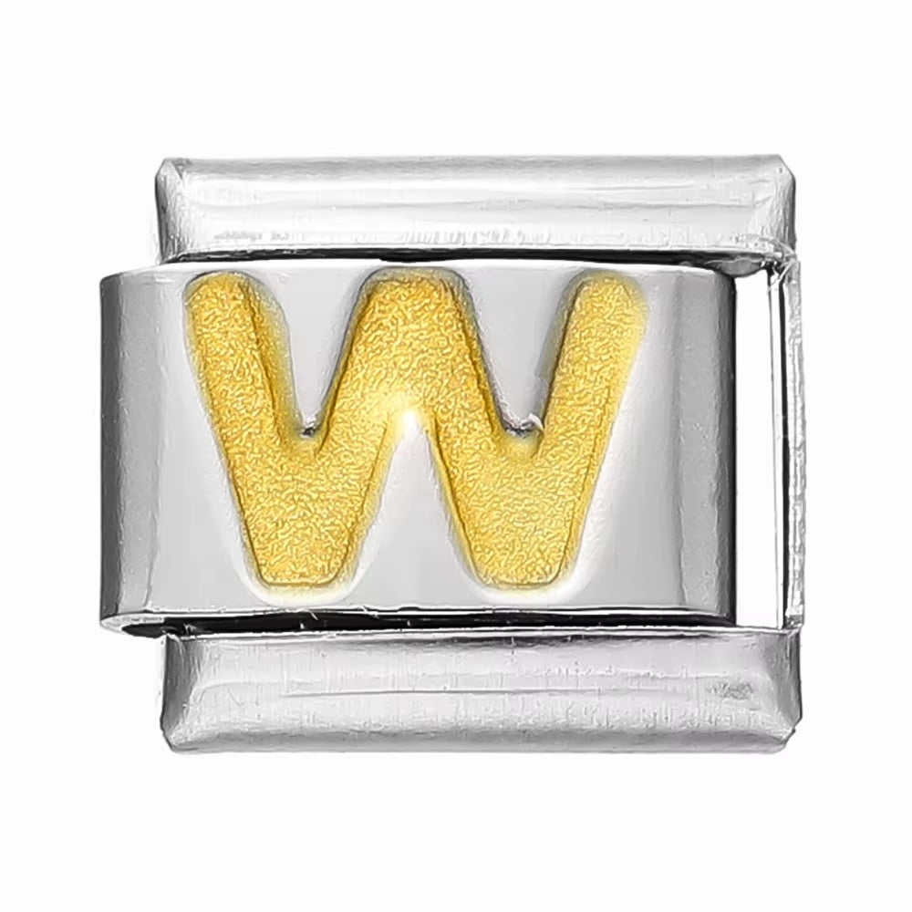 Create Stunning DIY Bracelets with Our 9mm Stainless Steel Module Charm Italian Links - A-Z 26 Letters for Personalized Jewelry Making