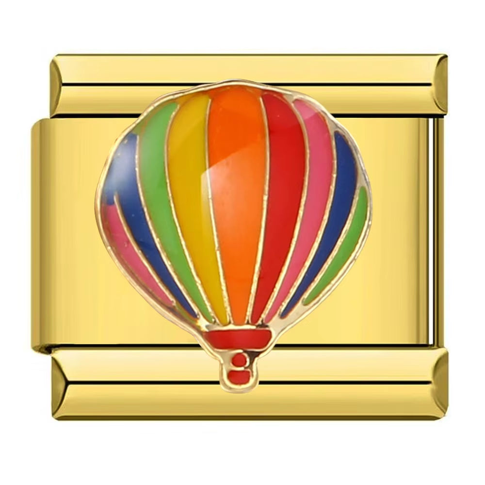 Gold Color Cat Giraffe Star Butterfly Phone Italian Charms Links Fit 9Mm Stainless Steel Bracelet Making DIY Jewelry