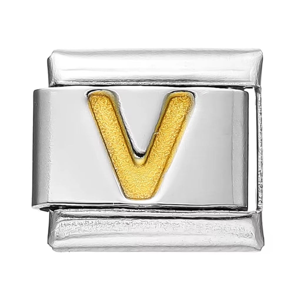 Create Stunning DIY Bracelets with Our 9mm Stainless Steel Module Charm Italian Links - A-Z 26 Letters for Personalized Jewelry Making