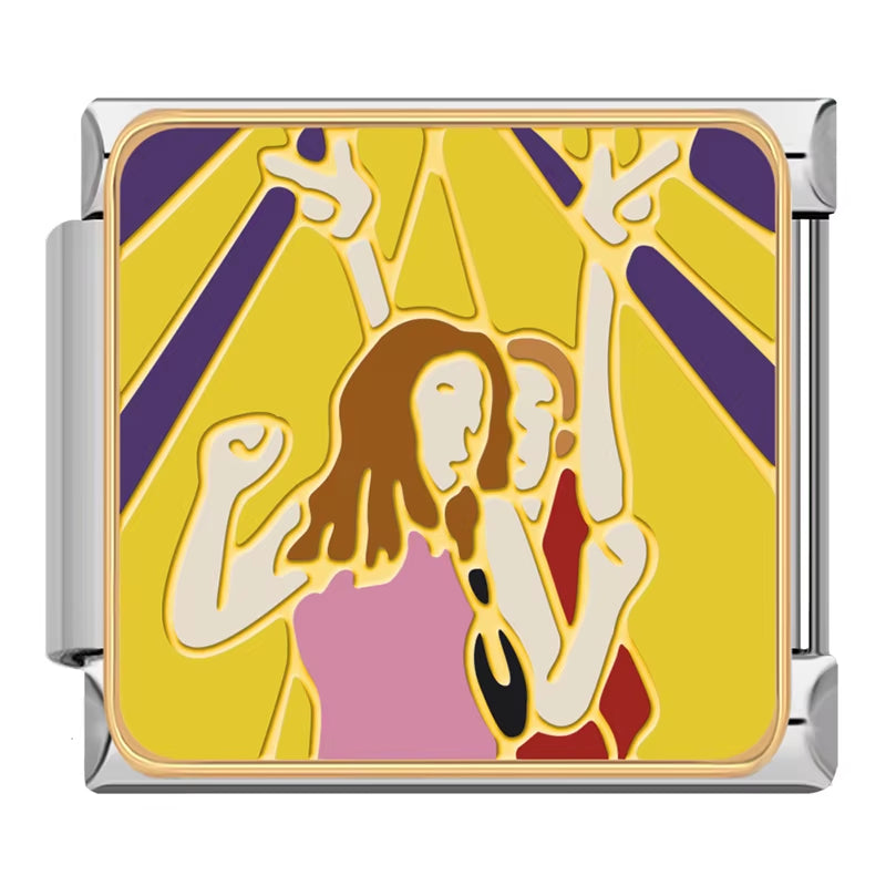 New Original Daisy Colour Best Friends Friendship Italian Charms Fit 9Mm Bracelet Stainless Steel Jewelry Making DJ512