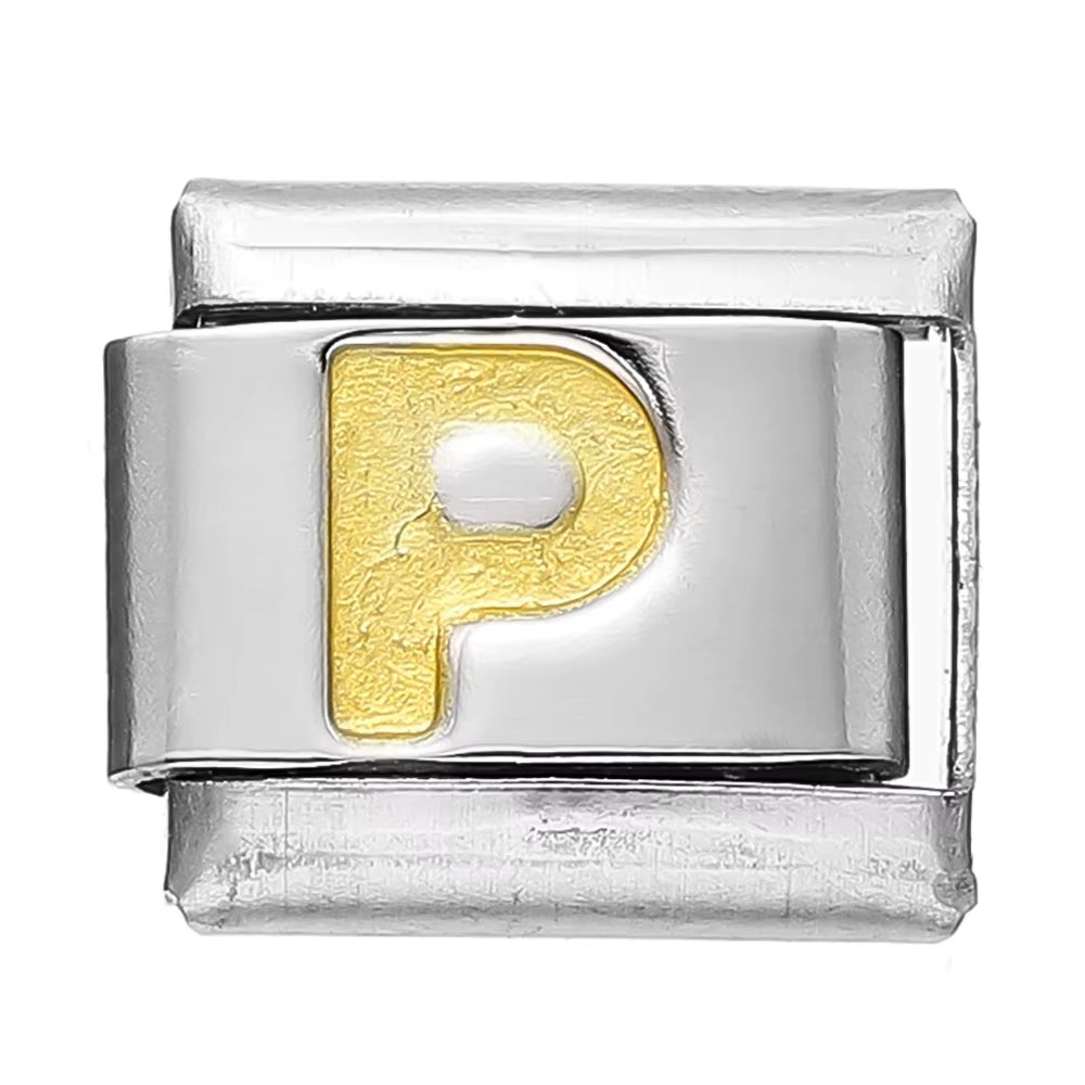 Create Stunning DIY Bracelets with Our 9mm Stainless Steel Module Charm Italian Links - A-Z 26 Letters for Personalized Jewelry Making