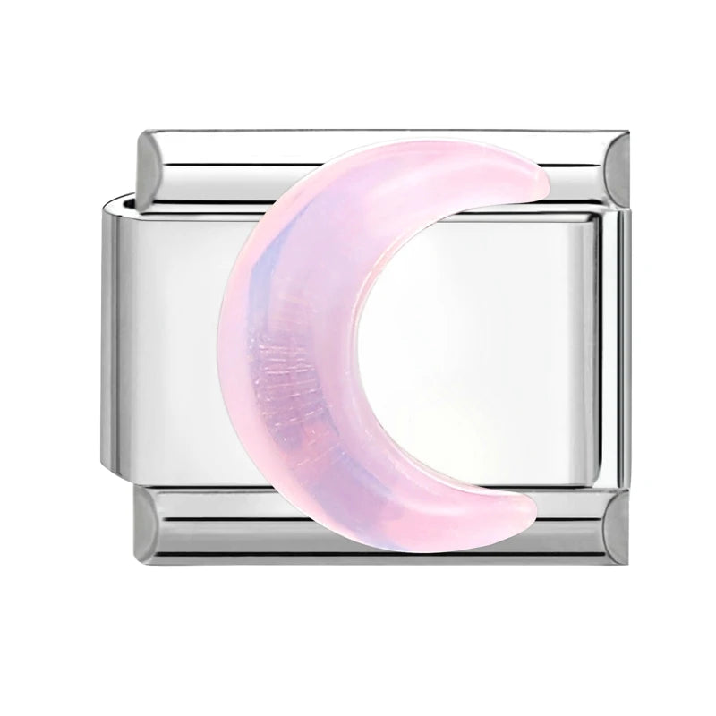 Charm Bracelet Shine Starfish Sea Shell Star Rhinestone Fit 9Mm Italian Link Bracelet Stainless Steel Jewellery DIY Making Gifts