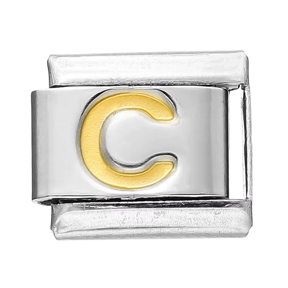 Create Stunning DIY Bracelets with Our 9mm Stainless Steel Module Charm Italian Links - A-Z 26 Letters for Personalized Jewelry Making