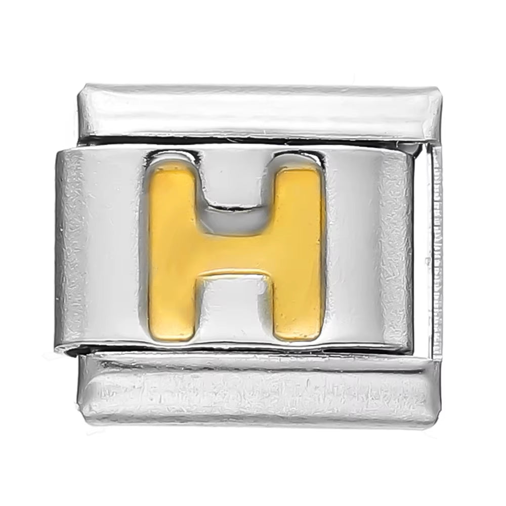 Create Stunning DIY Bracelets with Our 9mm Stainless Steel Module Charm Italian Links - A-Z 26 Letters for Personalized Jewelry Making