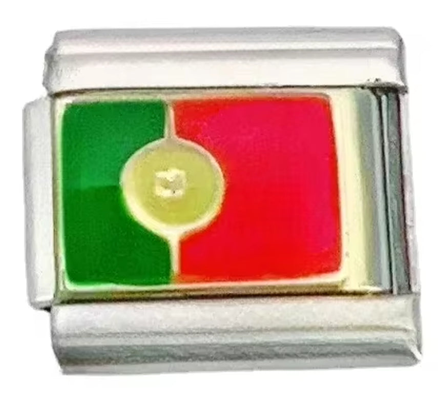 2025 Original Fashion World National Flag Italian Charm Fit 9Mm Bracelet Stainless Steel Jewelry Making