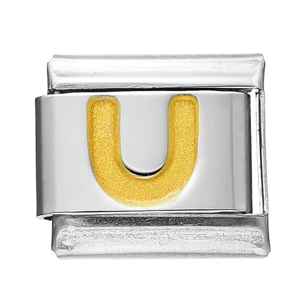 Create Stunning DIY Bracelets with Our 9mm Stainless Steel Module Charm Italian Links - A-Z 26 Letters for Personalized Jewelry Making