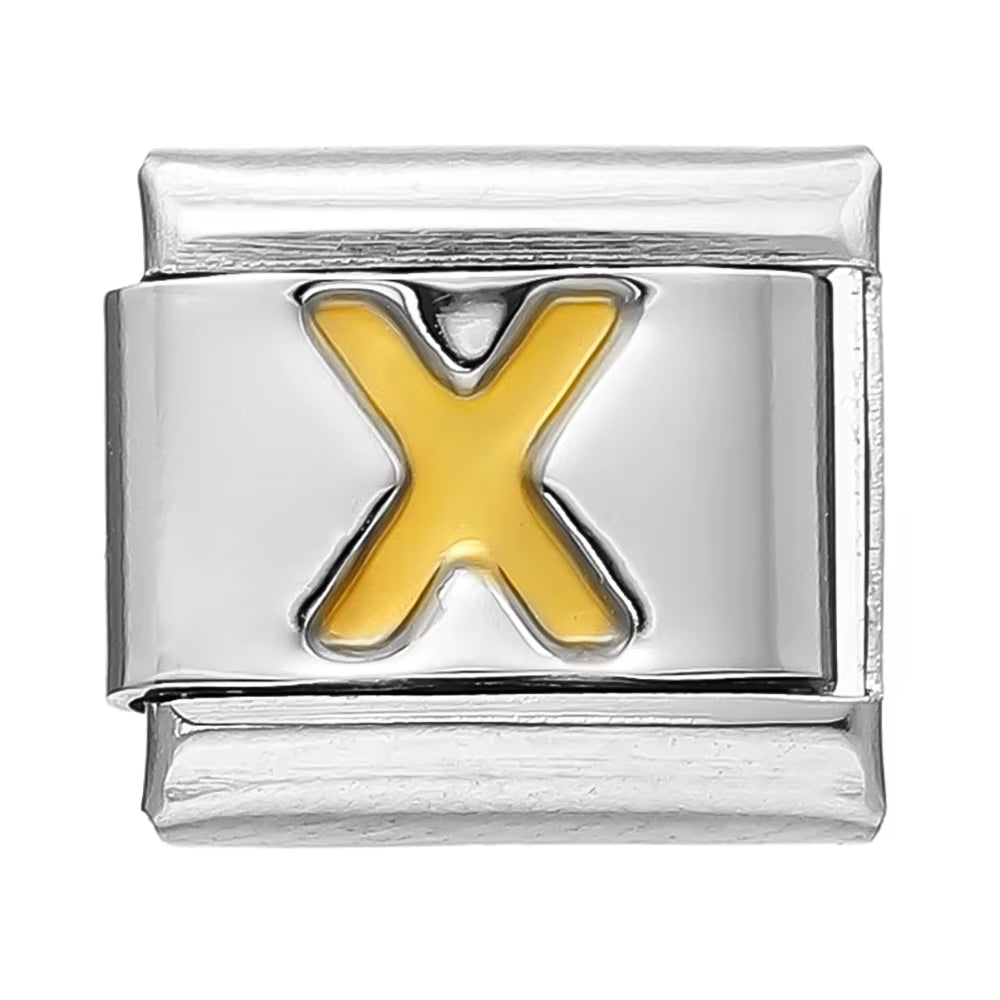 Create Stunning DIY Bracelets with Our 9mm Stainless Steel Module Charm Italian Links - A-Z 26 Letters for Personalized Jewelry Making