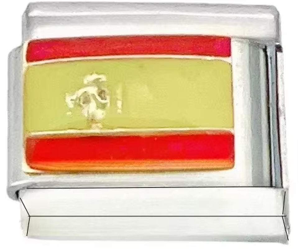 2025 Original Fashion World National Flag Italian Charm Fit 9Mm Bracelet Stainless Steel Jewelry Making