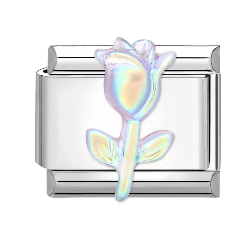 Charm Bracelet Shine Starfish Sea Shell Star Rhinestone Fit 9Mm Italian Link Bracelet Stainless Steel Jewellery DIY Making Gifts