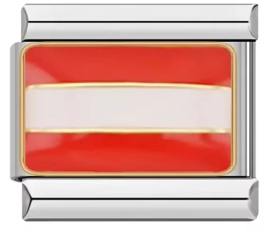 2025 Original Fashion World National Flag Italian Charm Fit 9Mm Bracelet Stainless Steel Jewelry Making