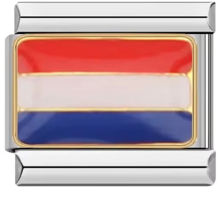 2025 Original Fashion World National Flag Italian Charm Fit 9Mm Bracelet Stainless Steel Jewelry Making