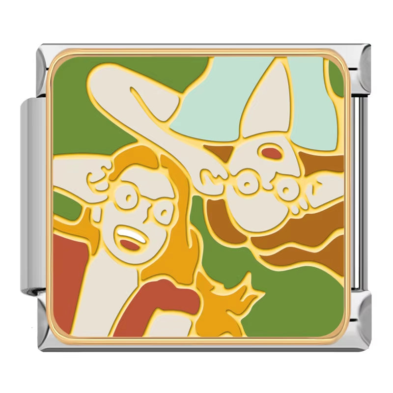 New Original Daisy Colour Best Friends Friendship Italian Charms Fit 9Mm Bracelet Stainless Steel Jewelry Making DJ512